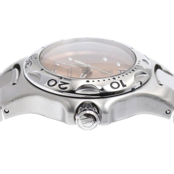 TAG HEUER Kylium WL1319 Date Orange Dial Quartz Ladies Watch - Picture 8 of 12